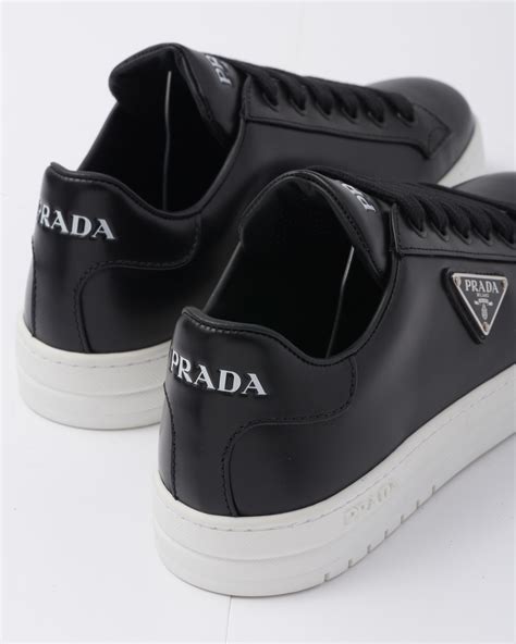 prada trainers black and white|prada white sneakers women's.